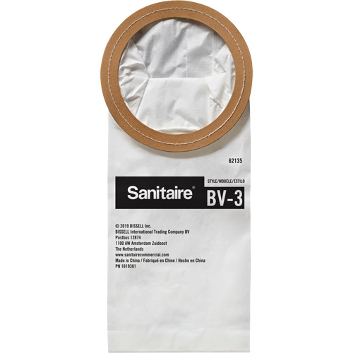 Sac en papier de qualit&eacute; sup&eacute;rieure BV-3 pour aspirateur dorsal MAS Chibougamau