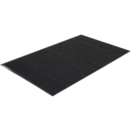 Twin Rib Matting, Wiper/Scraper, 3' x 5' x 1/4", Charcoal MAS Chibougamau