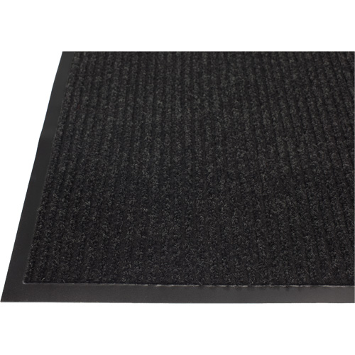Twin Rib Matting, Wiper/Scraper, 3' x 5' x 1/4", Charcoal MAS Chibougamau