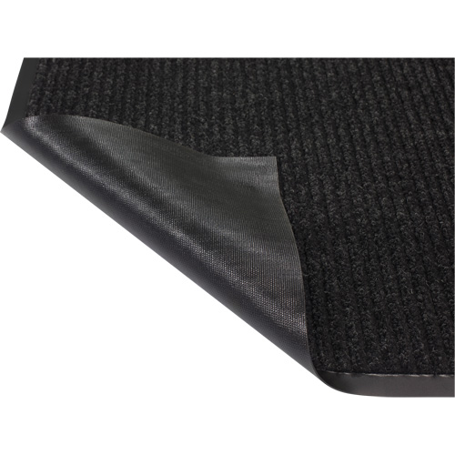 Twin Rib Matting, Wiper/Scraper, 3' x 5' x 1/4", Charcoal MAS Chibougamau