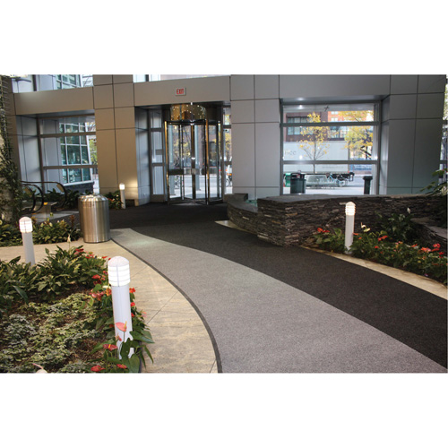 Supreme Knob Entrance Matting, Wiper/Scraper, 13-5/12' x 75-1/2' x 7/16", Charcoal MAS Chibougamau