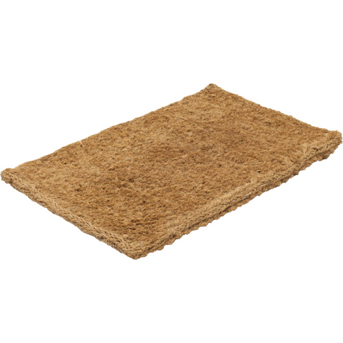 Indoor/Outdoor Coco Mat, Scraper, 1-1/2' x 2-1/2' x 1-3/8", Natural MAS Chibougamau