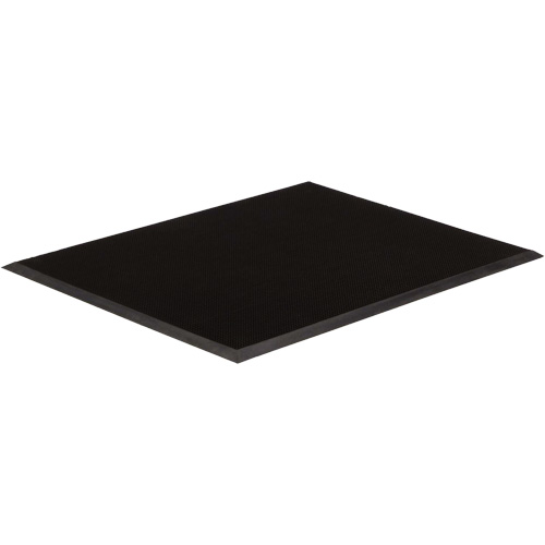 Tapis dentr&eacute;e Gritstop Fingermat, Caoutchouc, Grattoir Type, Motif Style pointe de doigt, 3' x 5', Noir MAS Chibougamau