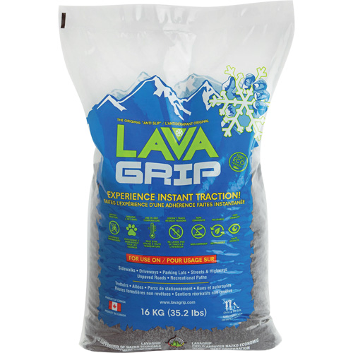 LavaGrip Traction-Aid, Container Size 35.3 lbs. (16 kg), Bag MAS Chibougamau