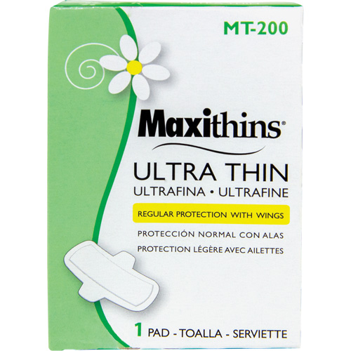 Serviettes Maxi Maxithins ultra minces avec ailes MAS Chibougamau