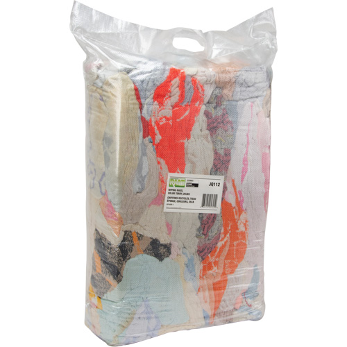 Chiffons fabriqu&eacute;s &agrave; partir de mat&eacute;riaux recycl&eacute;s, Tissu &eacute;ponge, M&eacute;lange de couleurs, 25 lb MAS Chibougamau