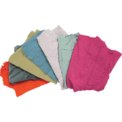 Chiffons fabriqu&eacute;s &agrave; partir de mat&eacute;riaux recycl&eacute;s, Tissu &eacute;ponge, M&eacute;lange de couleurs, 25 lb MAS Chibougamau