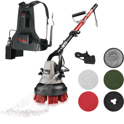 Portable Handheld Scrubber MSJET with Backpack, Polisher/Scrubber MAS Chibougamau