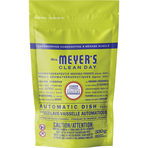 Sachets de d&eacute;tergent pour lave-vaisselle automatique Mrs. Meyer's Clean Day, Capsules, 330 g, Verveine citronnelle MAS Chibougamau