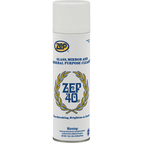 Non-Streaking Glass & Mirror Cleaner, 18 oz., Aerosol Can MAS Chibougamau