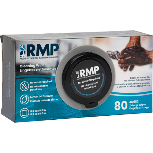 X-Large Cleaning Wipes, 80 Wipes, 8" x 8" MAS Chibougamau