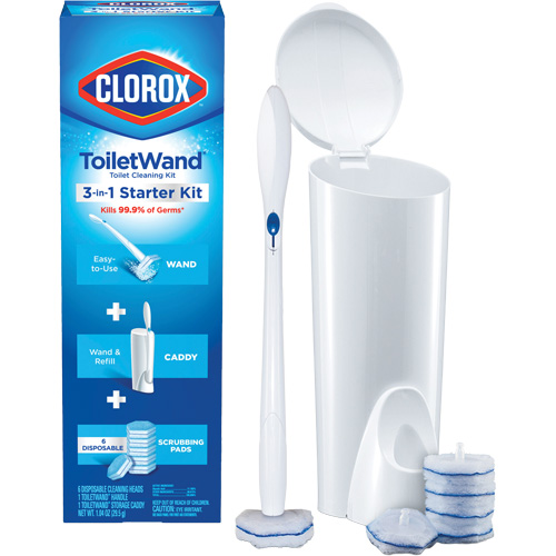 Ensemble de d&eacute;marrage de ToiletWand d&eacute;sinfectante jetable 3-en-1 MAS Chibougamau