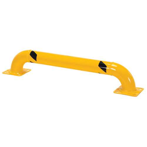 Low Profile Rack Guards, 4' W x 0.75' H, Yellow MAS Chibougamau