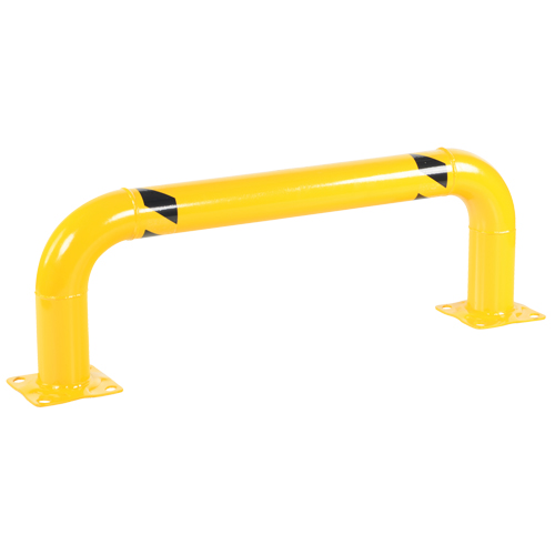 Low Profile Rack Guards, 4' W x 1.4' H, Yellow MAS Chibougamau