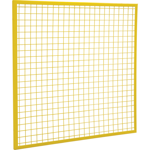 Composantes pour partitions & cloisons grillag&eacute;es - Panneaux, 4' h x 4' la, Jaune MAS Chibougamau