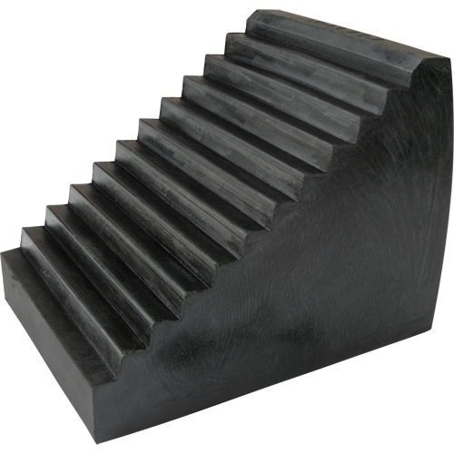 Wheel Chock, 9-1/2" x 6-1/2" x 7-1/2", Black MAS Chibougamau