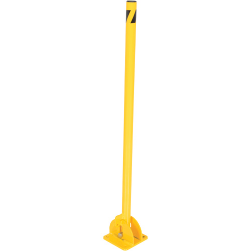 Butoirs repliables, Acier, 42" h x 1-3/4" la, Jaune MAS Chibougamau
