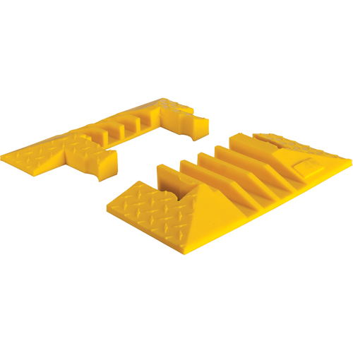 Yellow Jacket&reg; 4-Channel Heavy Duty Cable Protector - End Caps MAS Chibougamau