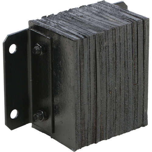 Laminated Dock Bumper, Horizontal, Rubber, 12" W x 6" D x 10" H MAS Chibougamau