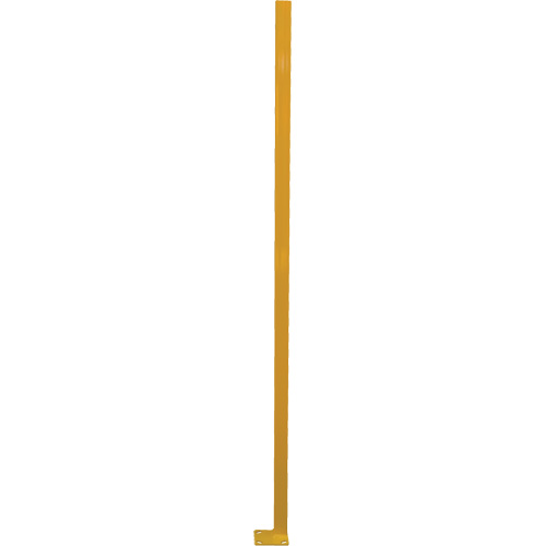 Adjustable Perimeter Guard Corner Post, 4" W x 72" H, Yellow MAS Chibougamau