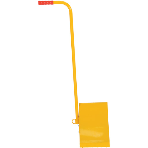 Ergo Handle Wheel Chock, Steel, Yellow, 8" W x 10-3/4" D x 9-1/8" H MAS Chibougamau