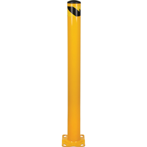 Bollard, Steel, 48" H x 4-1/2" W, Yellow MAS Chibougamau