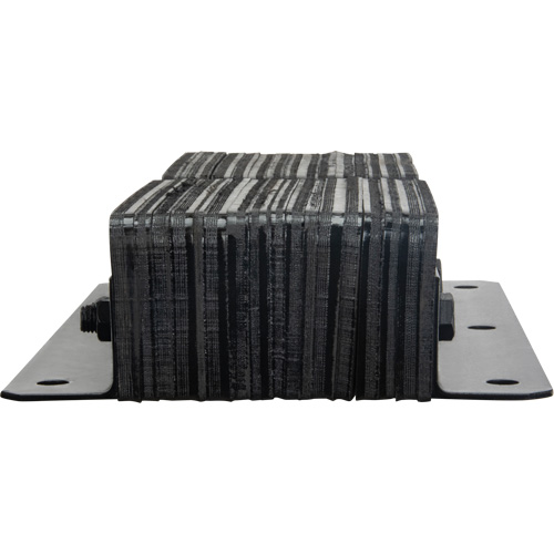 Laminated Dock Bumpers, Vertical, Rubber, 11" W x 4" D x 24" H MAS Chibougamau