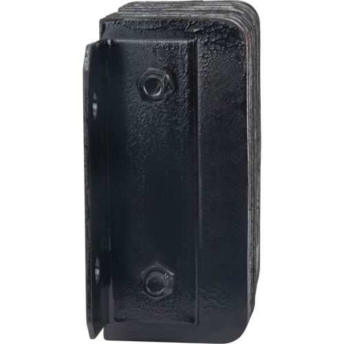 Laminated Dock Bumpers, Horizontal, Rubber, 12" W x 4" D x 10" H MAS Chibougamau