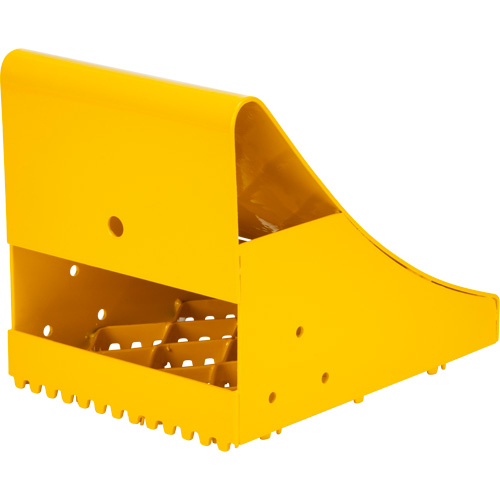 Cales-roue pour la glace, Acier, Jaune, 8-1/16" la x 10-5/8" p x 8-13/16" h MAS Chibougamau