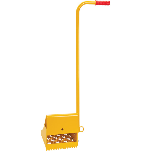 Cale de roue pour la glace avec poign&eacute;e ergonomique, Acier, Jaune, 8-1/16" la x 10-5/8" p x 8-13/16" h MAS Chibougamau