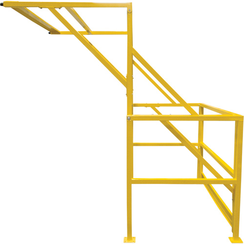 Mezzanine Safety Gate, 70" L x 77" H, 78" Raised, Yellow MAS Chibougamau