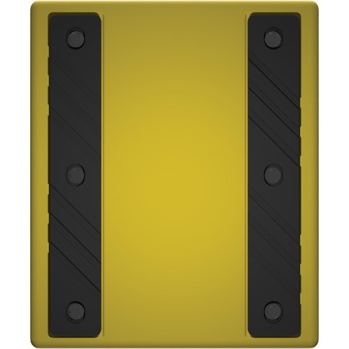 Checkers Safety Heavy-Duty Ultra Class Mining Wheel Chock without Bracket, HDPE, Yellow, 14-1/2" W x 17-1/2" D x 16" H MAS Chibougamau