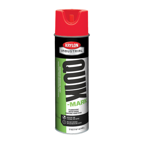 Peinture de marquage industrielle &agrave; base d'eau pour le travail en hauteur Quik-Mark, 17 oz, Canette a&eacute;rosol MAS Chibougamau