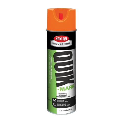 Peinture de marquage industrielle &agrave; base d'eau pour le travail en hauteur Quik-Mark, 17 oz, Canette a&eacute;rosol MAS Chibougamau