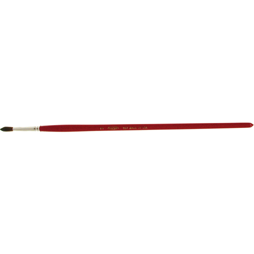 Round Marking Paint Brush, 3/16" Brush Width, Camel Hair, Wood Handle MAS Chibougamau