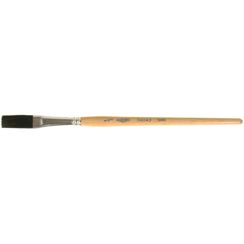 One Stroke Paint Brush, 1/2" Brush Width, Ox Hair, Wood Handle MAS Chibougamau
