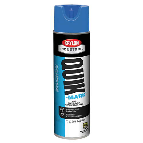 Peinture de marquage industrielle invers&eacute;e &agrave; base d'eau Quik-Mark, 17 oz, Canette a&eacute;rosol MAS Chibougamau