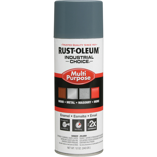Industrial Choice&reg; 1600 System Multi-Purpose Enamel Spray Paint, Machine Grey, Gloss, 12 oz., Aerosol Can MAS Chibougamau
