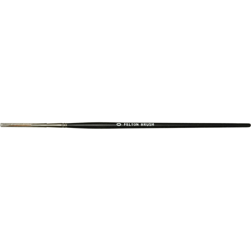 Flat Bristle Artist Brush, 6 mm Brush Width, Red Sable, Wood Handle MAS Chibougamau