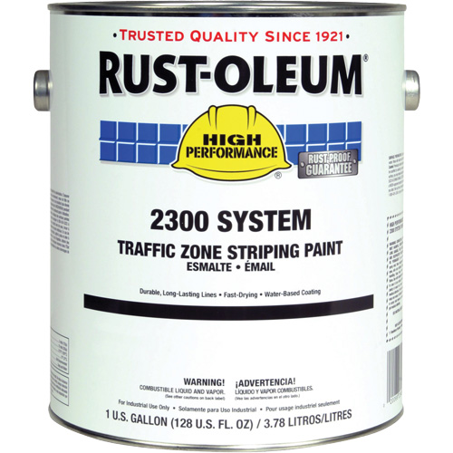 Peinture pour traçage de ligne pour zone de circulation System 2300, Jaune, 5 gal., Gallon MAS Chibougamau