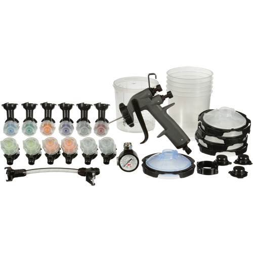 Performance Industrial Spray Gun System, 1/4" NPT Air Inlet, 13 CFM, Tankless Capacity, 145 PSI MAS Chibougamau