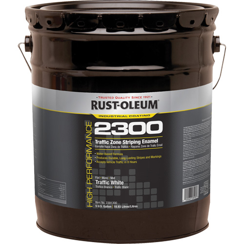 Peinture pour traçage de ligne invers&eacute;e Syst&egrave;me 2300 &agrave; haut rendement, Blanc, 5 gal., Seau MAS Chibougamau