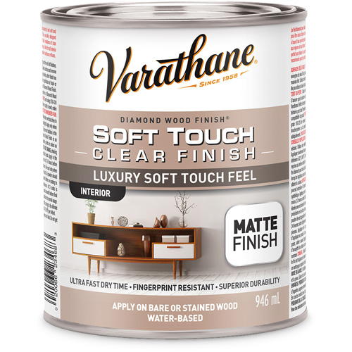 Varathane&reg; Diamond Wood Finish&reg; Coating, 946 ml, Clear, Matte MAS Chibougamau