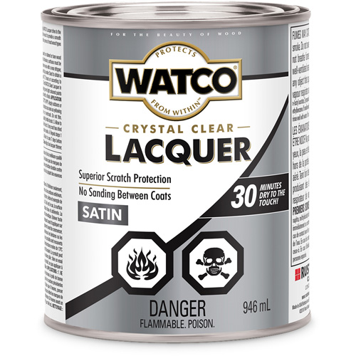 Laque pour bois Watco, 946 ml, Transparent, Satin MAS Chibougamau