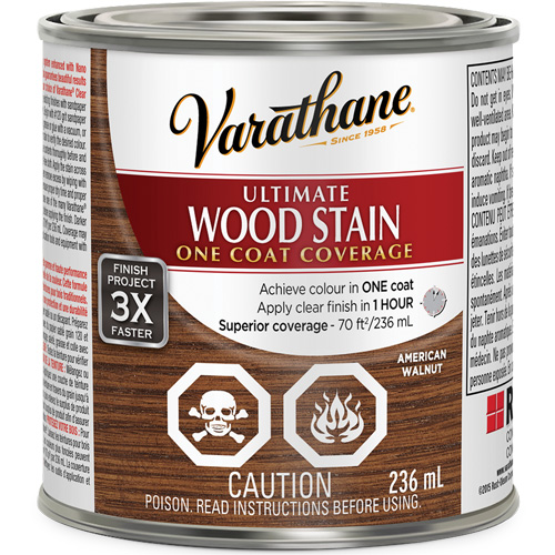 Varathane&reg; Ultimate Wood Stain, 236 ml, American Walnut MAS Chibougamau