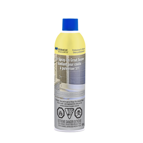 Miracle Sealants&reg; 511 Spray-On Grout Sealer, Aerosol Can MAS Chibougamau