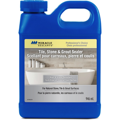 Scellant pour carreaux, pierres et coulis Miracle Sealants, Cruche MAS Chibougamau