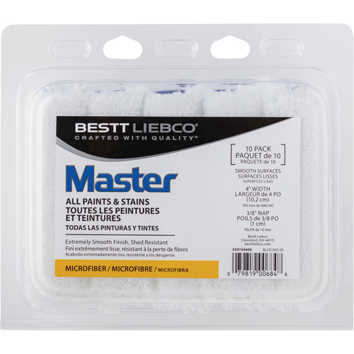Couvre-rouleau en microfibre Master, Nap 10 mm (3/8"), 101,6 mm (4") l MAS Chibougamau