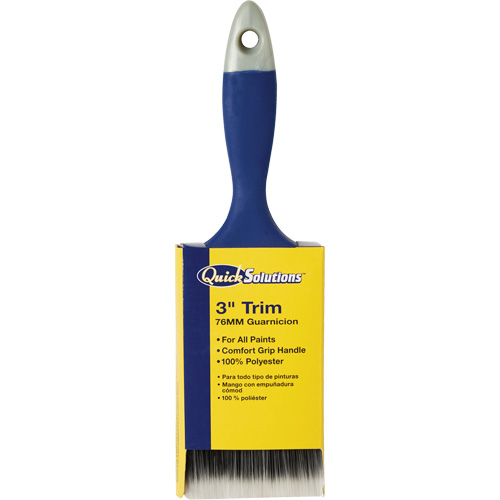 Quick Solutions Trim Brush, Polyester, Plastic Handle, 3" Width MAS Chibougamau