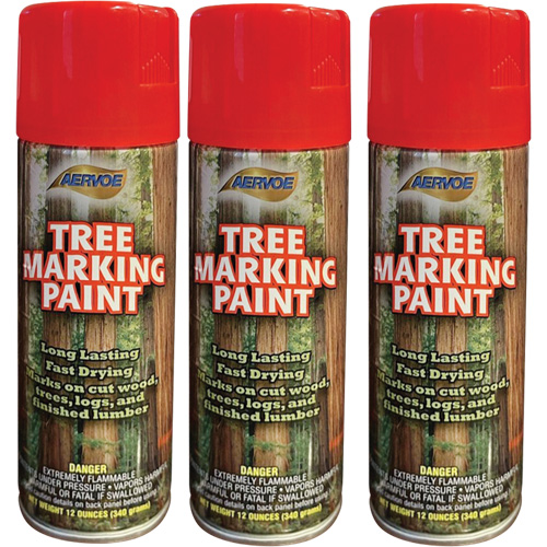 Aervoe 690 Fluorescent Tree Marking Paint, Fluorescent Red, 16 oz. MAS Chibougamau